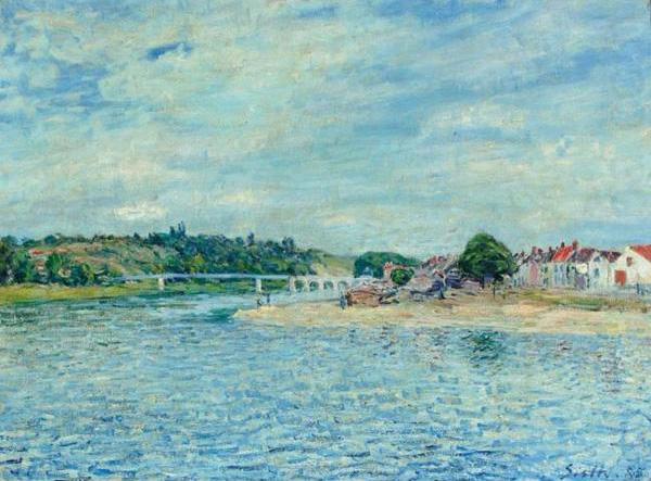 Alfred Sisley La Seine a Saint Mammes china oil painting image